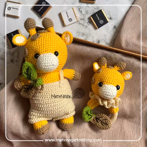 ست عروسک و جغجغه زرافه