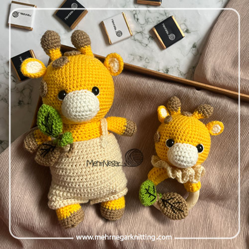 ست عروسک و جغجغه زرافه