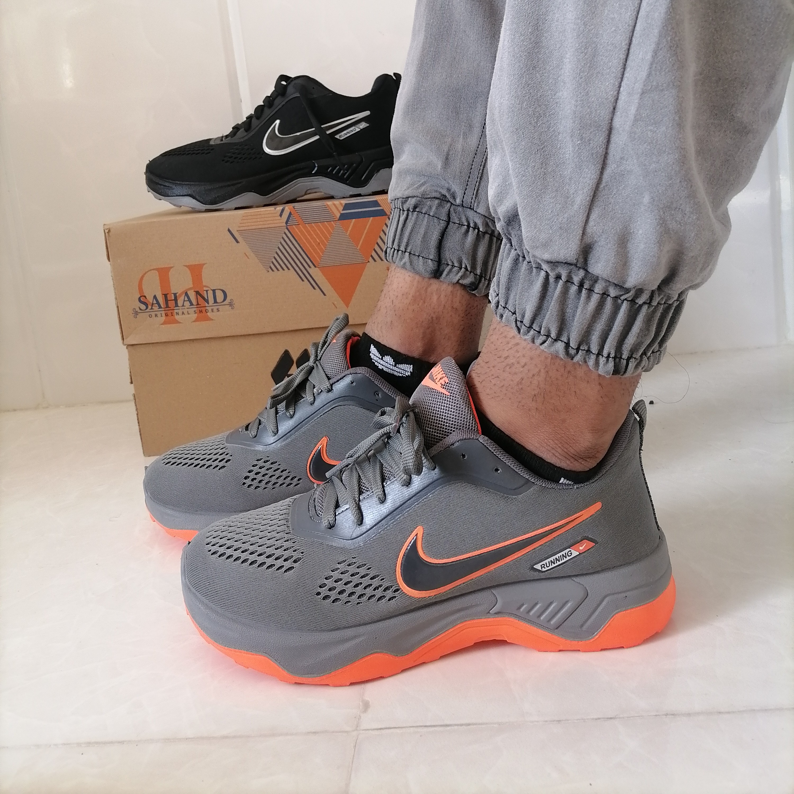 کتونی مردانه نایک Running طوسی