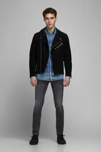 شلوار جین خاکستری مردانه Jack Jones گلن اصل Jack &amp; Jones