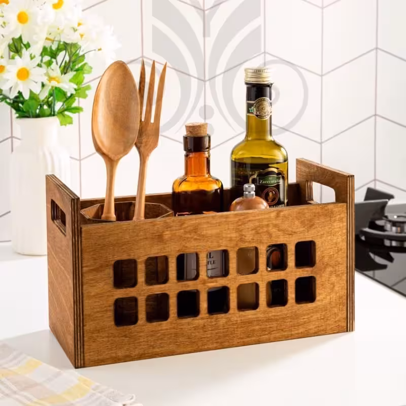 استند نظم دهنده چوبی شطرنجی