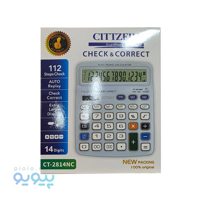 ماشین حساب طرح سیتیزن مدل CT-2814NC