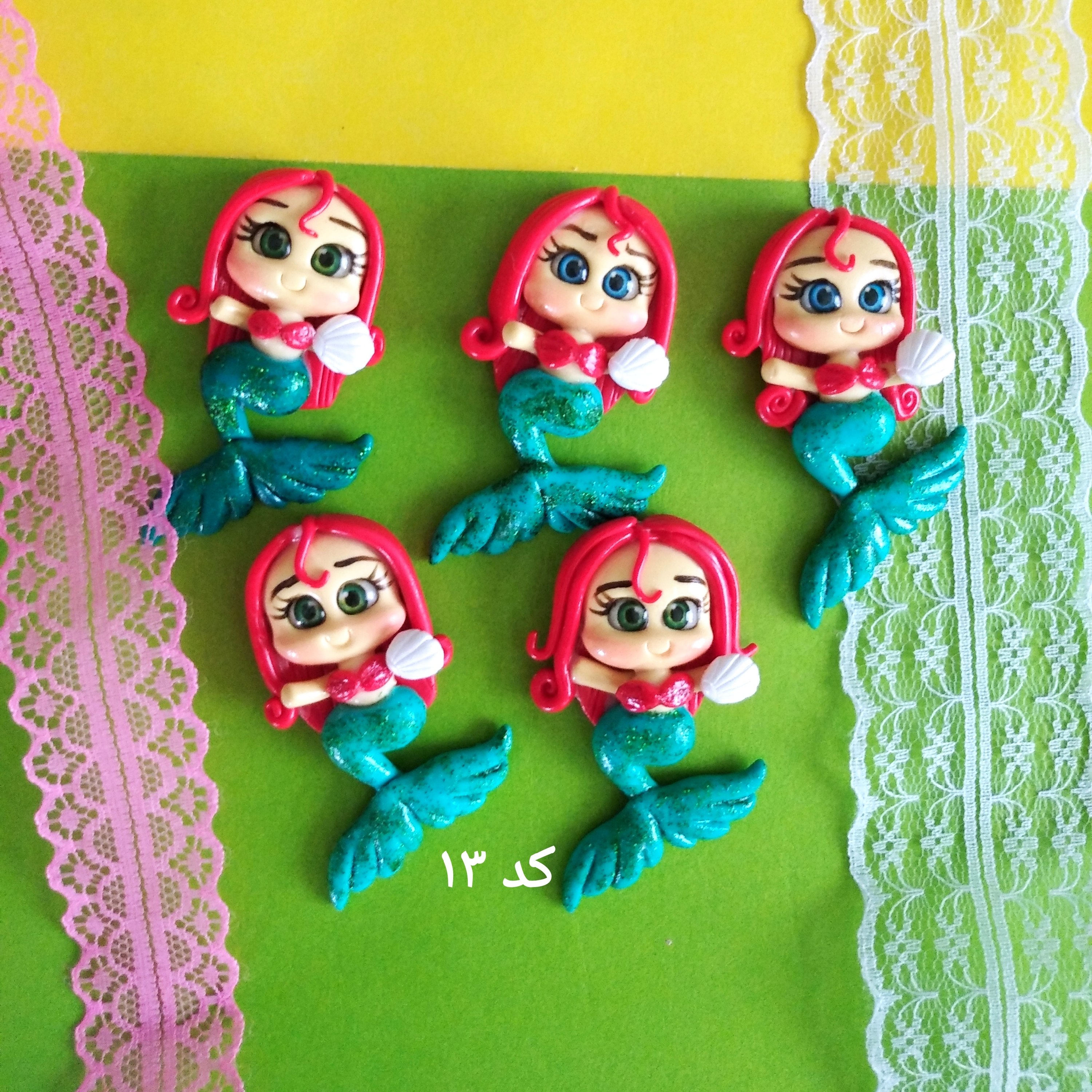 عروسک خمیری پری دریایی کد 13