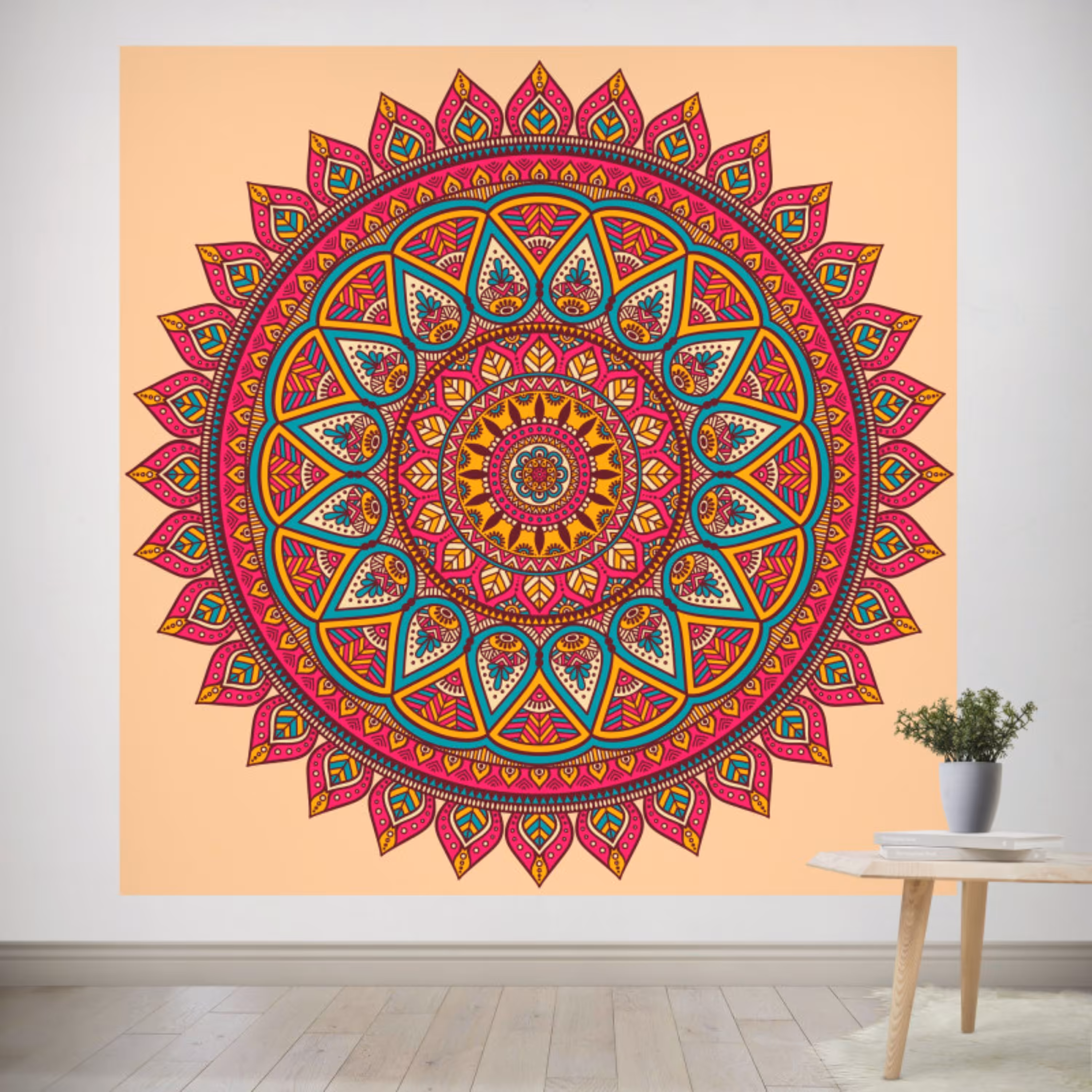 پوستر پارچه ای طرح تپستری ماندلا کد 056