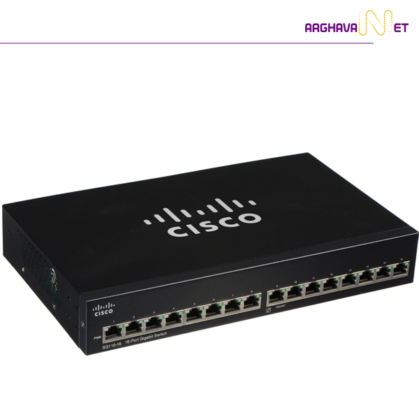 خرید سوئیچ SG110-16 سیسکو اسمال بیزینس 16 پورت | فروشگاه شبکه ارغوان
