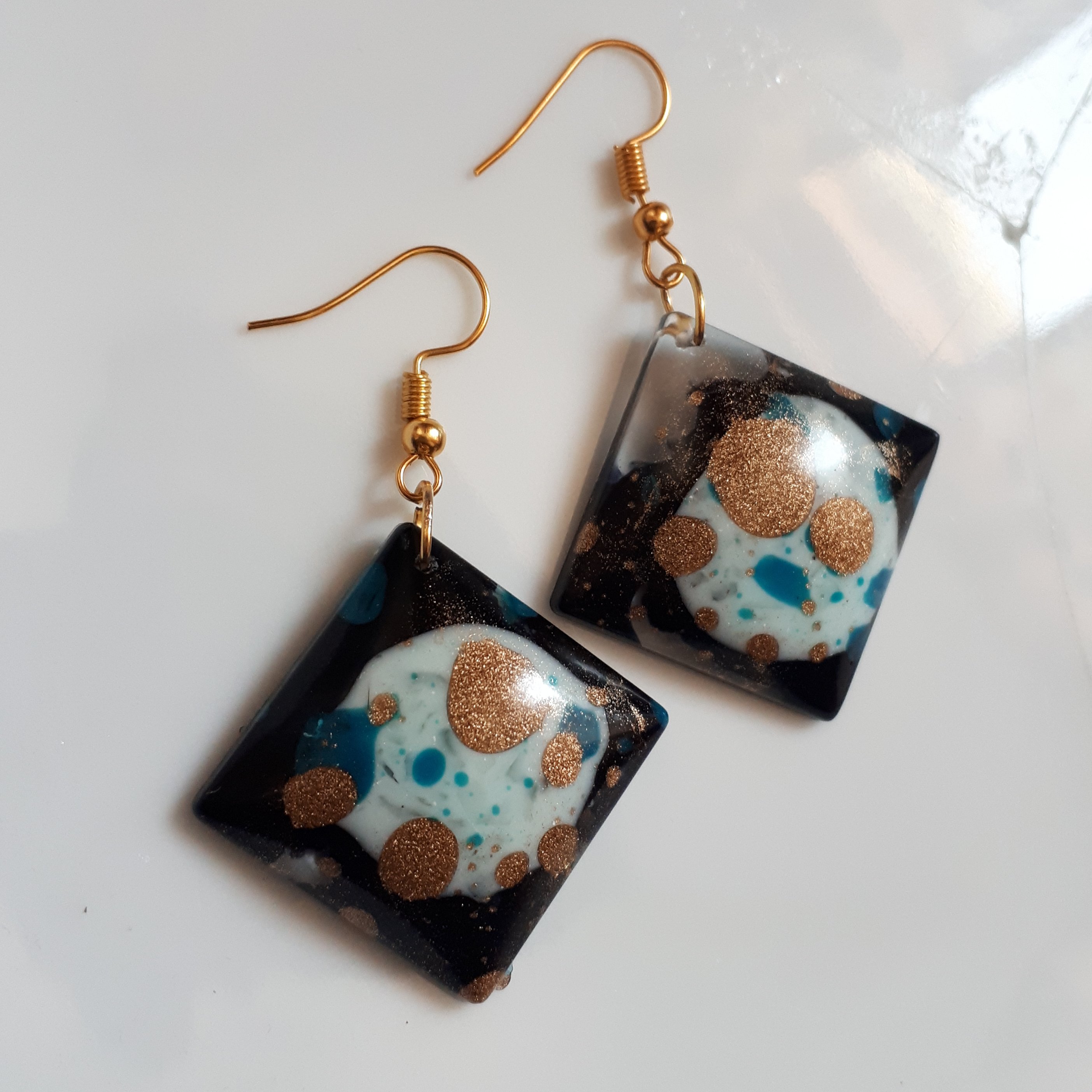 گوشواره رزینی،نشکن،ضد اب