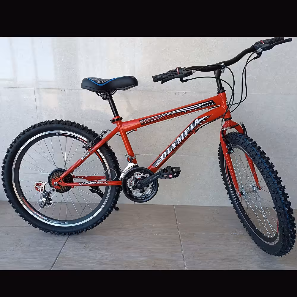 دوچرخه  سایز 24 دنده مچی  قرمز ( ارسال رایگان) برچسب  المپیا