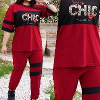 ست تیشرت شلوار CHIC  دو خطی