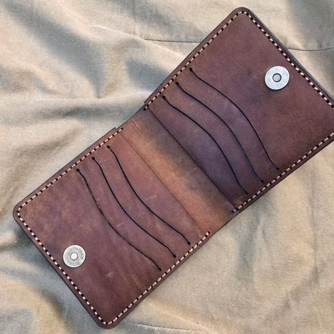 کیف کارت چ م گاوی +حک دست دوز