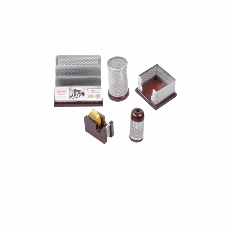 ست رومیزی چوب و فلز 5 تکه