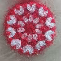 اسکاج طرح گل رنگ قرمز 