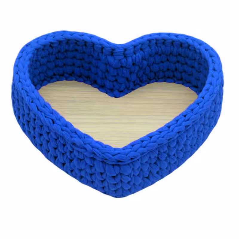 سبد قلاب بافی تریکو مدل قلب