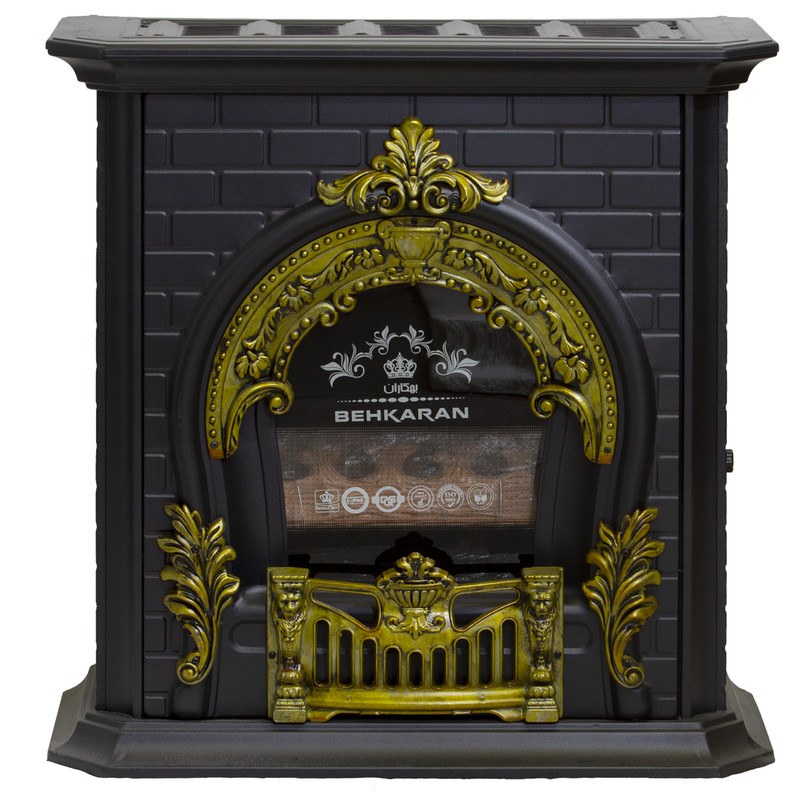 بخاری گازی بهکاران طرح شومینه مدل پرنس 30000