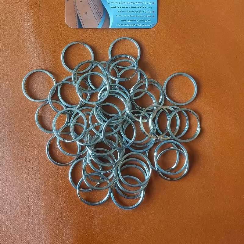 بسته ده عددی حلقه سرکلیدی تخت بدون زنجیر جنس ایرانی