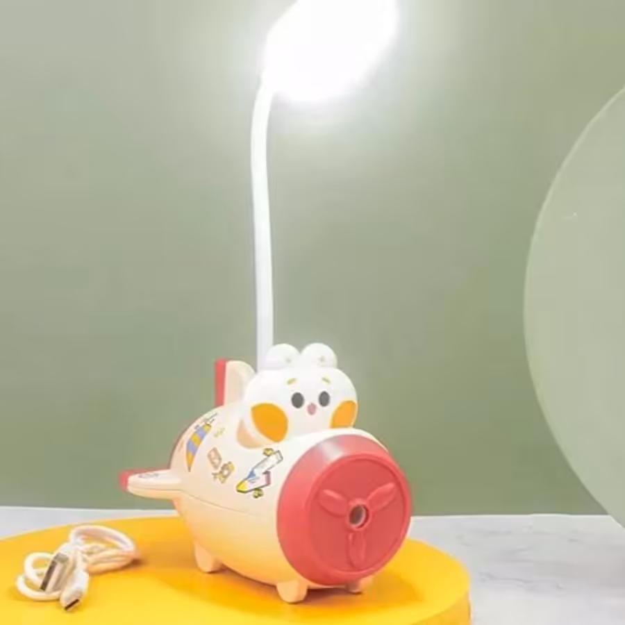 چراغ مطالعه لمسی شارژی طرح هواپیما وارداتی