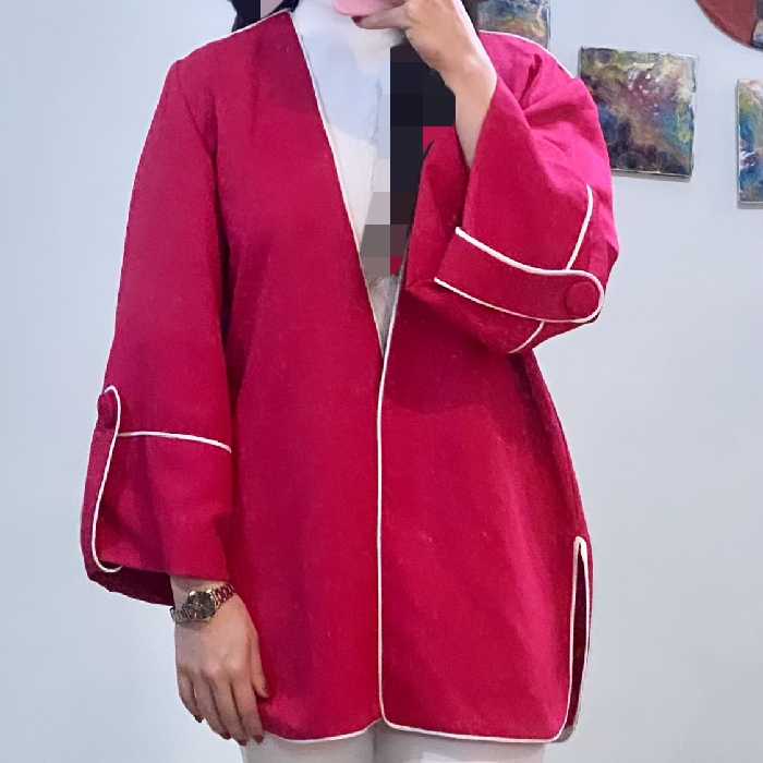 مانتو کتان لمه مخصوص محافل خصوصی قابل سفارش با سایز دلخواه و قد مورد نظر