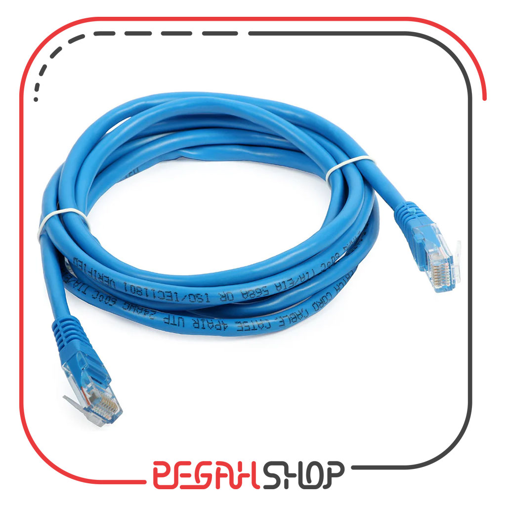 کابل شبکه CAT6 طول 50 سانتی متر