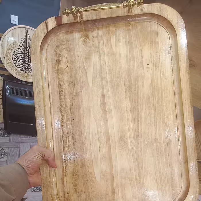 سینی تمام چوب سایز بزرگ(پس کرایه)