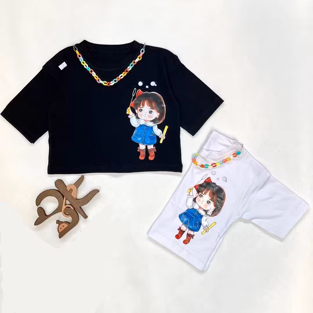 کراپ دخترانه گردنبندی 