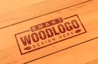 موکاپ لوگو روی چوب | گرافیک با طعم تربچه