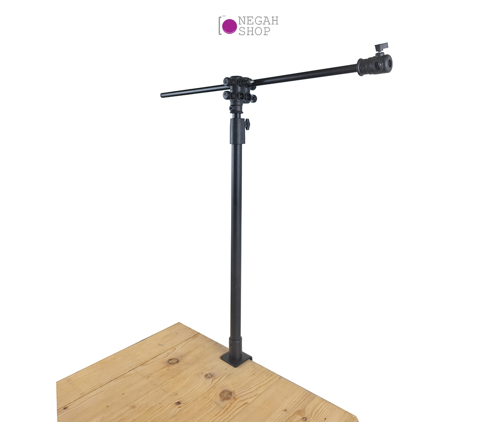 پایه اتصال تجهیزات به میز Zomei D130 به همراه میله افقی 45cm