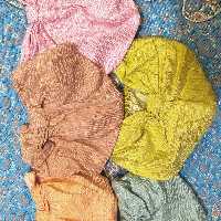 کلاه حمام صد در صد نخ دارای رنگ بندی