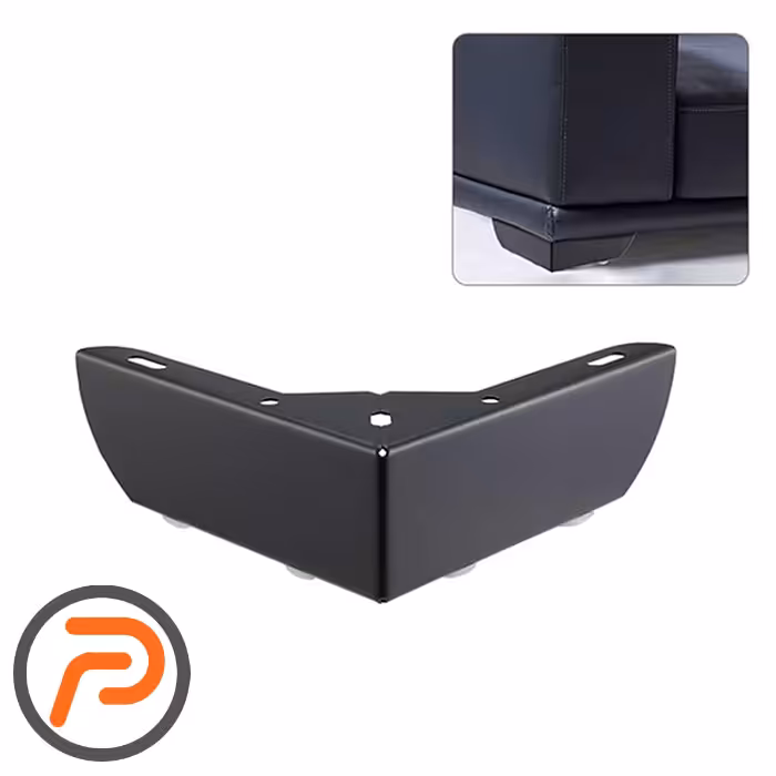 پایه فلزی ال 5 سانتیمتر مشکی