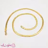 زنجیر مردانه هرینگبون مدل طلایی استیل 60 سانت 5 میل کد 180