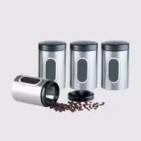 سرویس بانکه حبوبات پنجره دار استیل خارجی دو کیلویی یونیک کد 6970