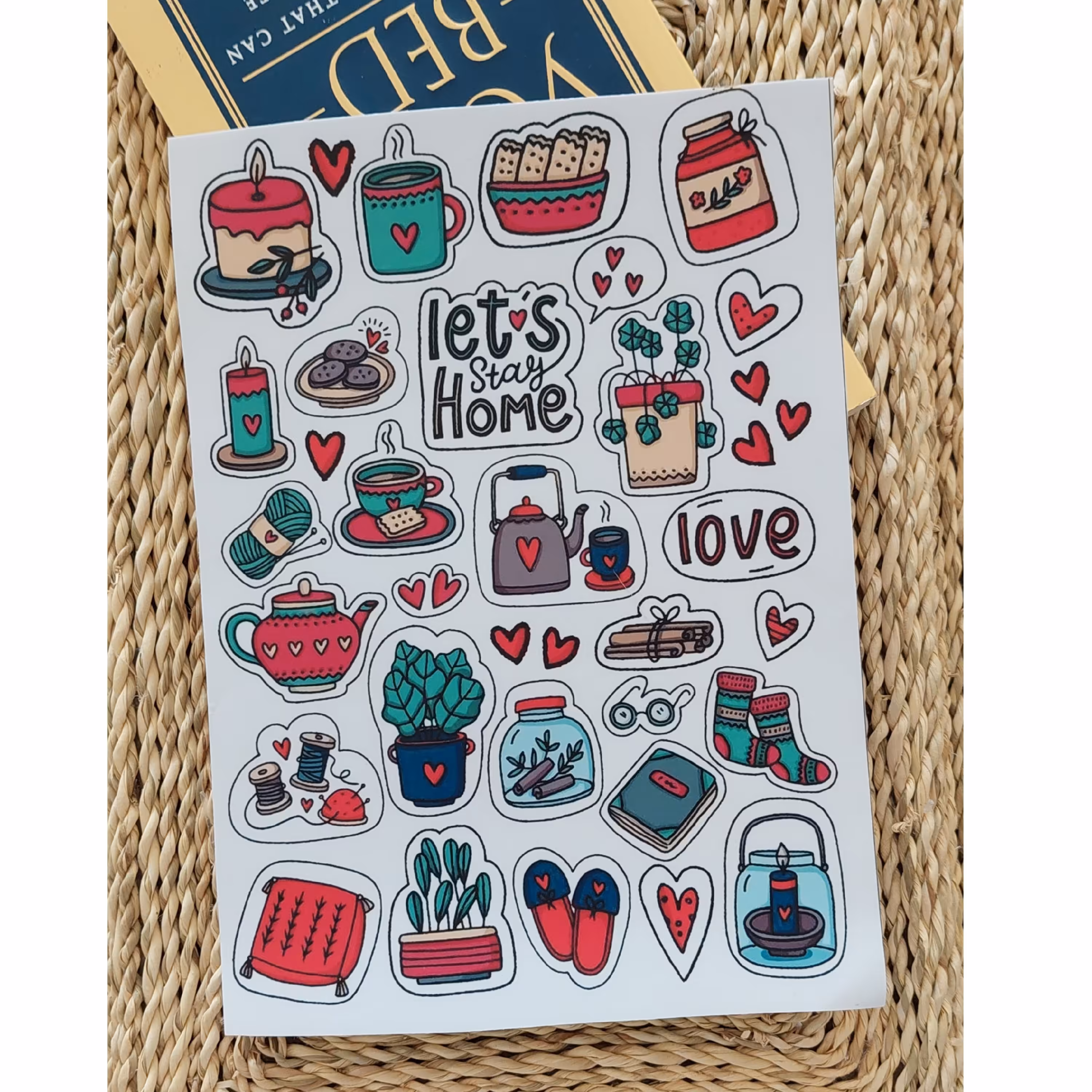 استیکر(برچسب) بدون برش سوییت هوم فانتزی ملزومات بولت ژورنال