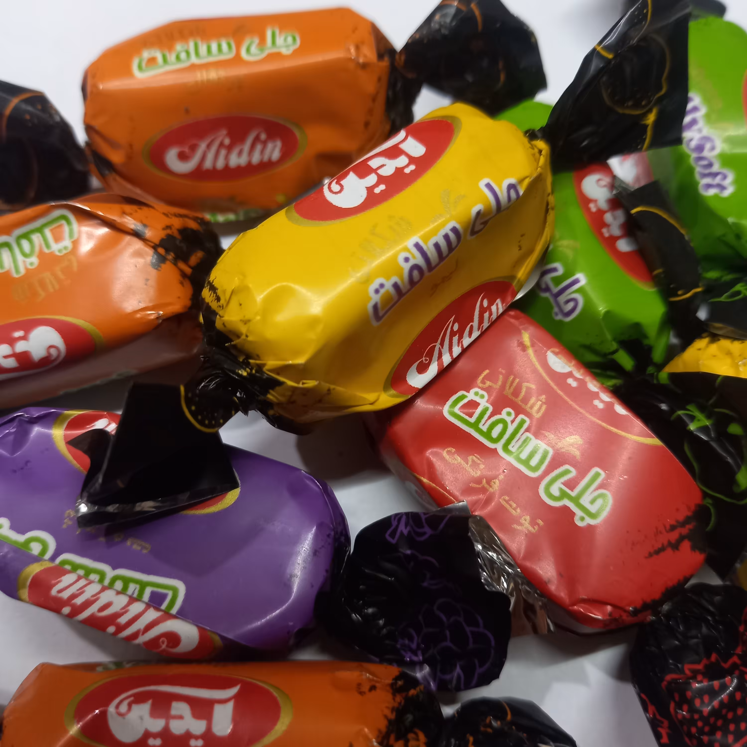 پاستیل میوه ای با روکش کاکائویی آیدین 500 گرم جلی سافت شکلاتی