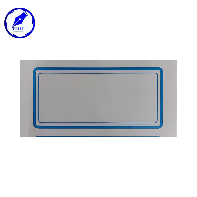 برچسب دور آبی 50 برگی سایز 4.5×9 سانتیمتر وارداتی 10 بسته