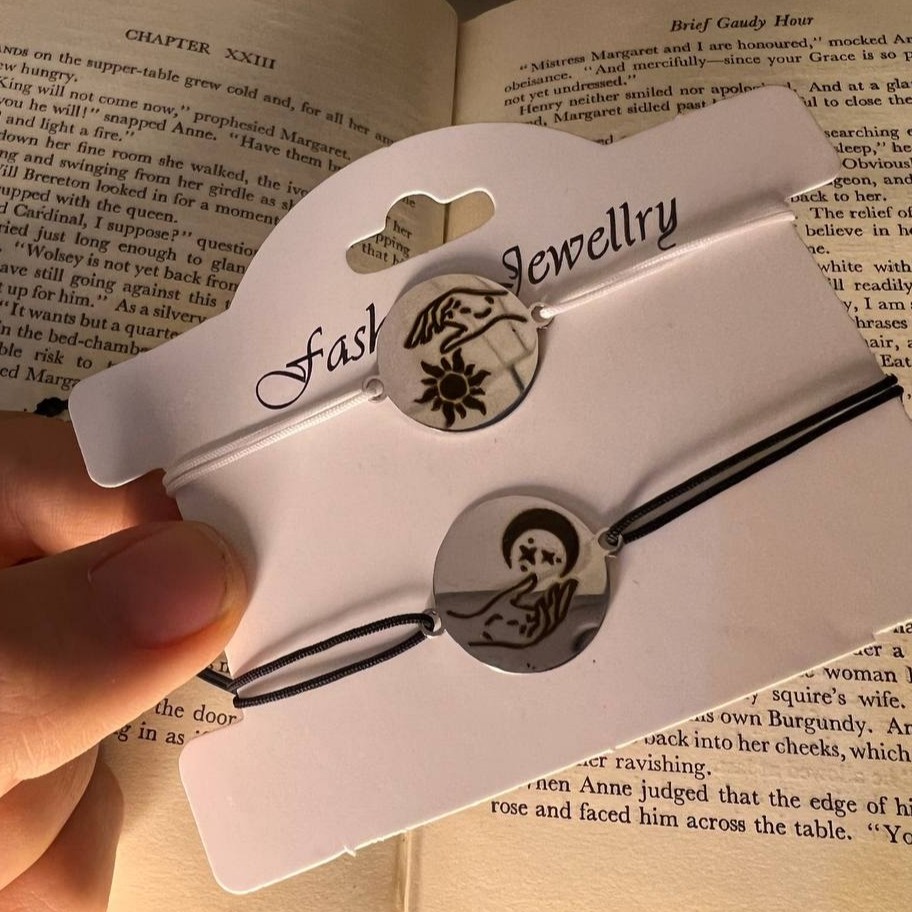 ست دستبند بافت ماه و خورشید 