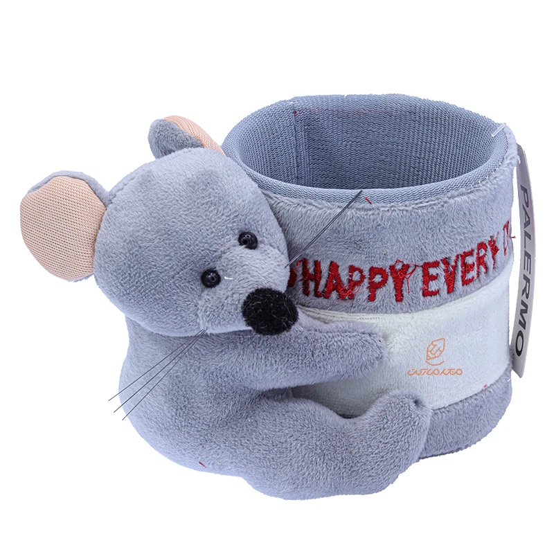 جاقلمی پولیشی عروسک دار طوسی طرح موش پالرمو