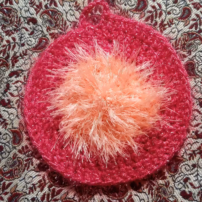 اسکاج گرددورنگ نارنجی وصورتی خوشرنگ وزن 20گرم سایز متوسط 