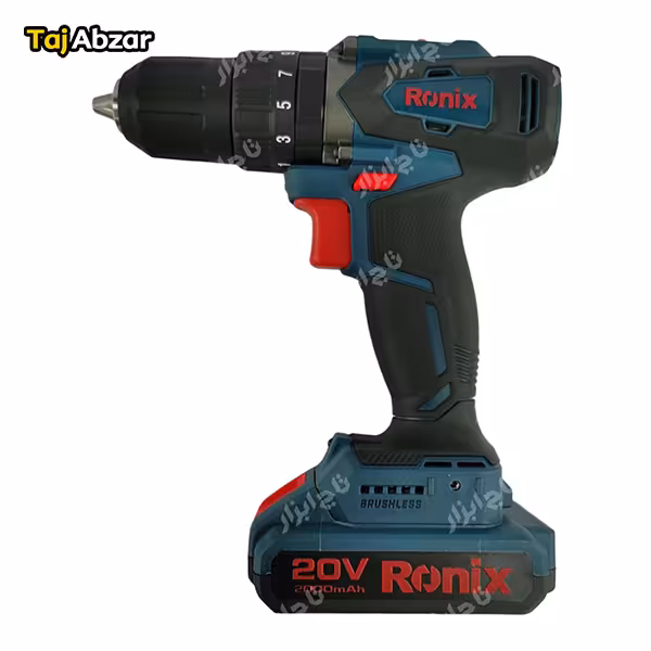 دریل پیچ گوشتی چکشی شارژی رونیکس 8900