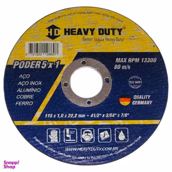 صفحه سنگ برش استیل هوی دیوتی مدل 5x1 مجموعه 5 عددی