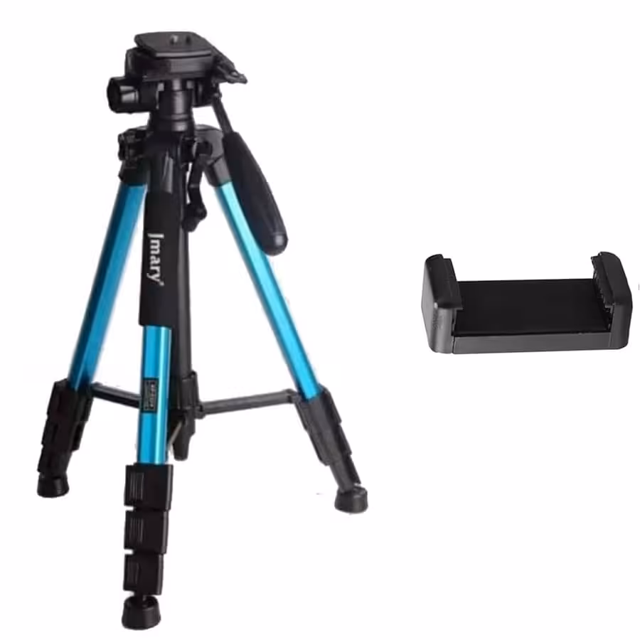 سه پایه دوربین عکاسی جیماری آبی Jmary Tripod KP-2234 به همراه هولدر