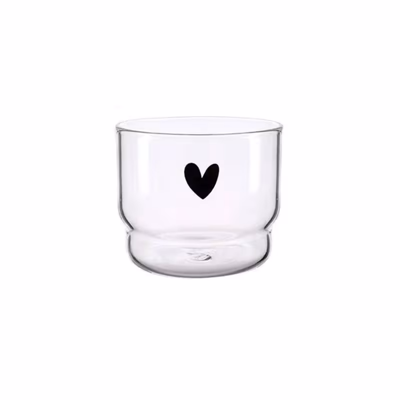 کاسه پیرکس دسرخوری بستنی خوری دو تکه قلب