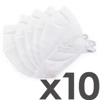 ماسک N95 بدون سوپاپ  5 لایه برند UC بسته 10 عددی