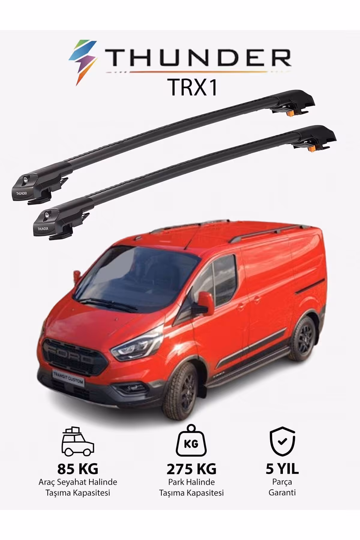 نوار محافظ خودرو خاکستری FORD CUSTOM 2012 2023 TRX1 CARRIER قفل جستجو SEAR SEART CEILING CAILING Thunder