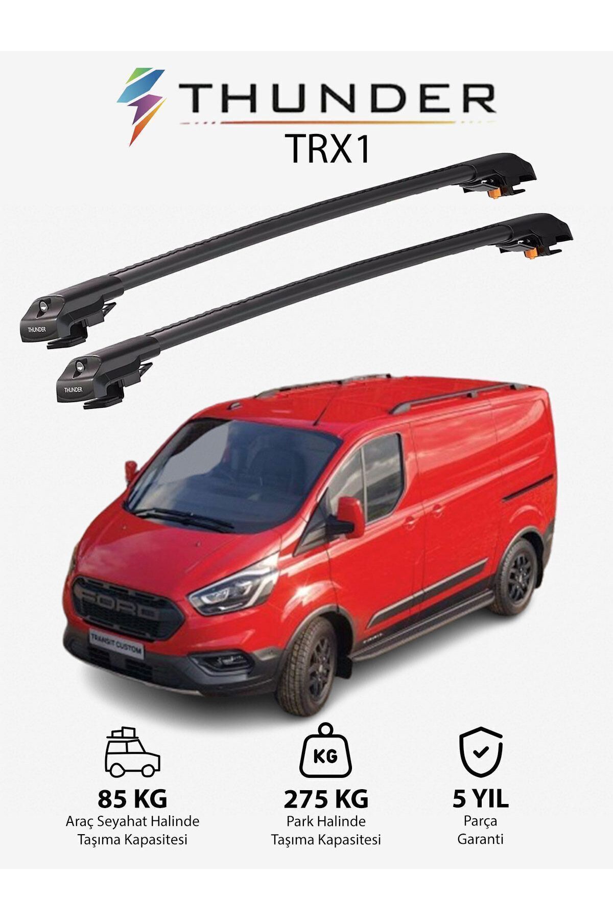 نوار محافظ خودرو خاکستری FORD CUSTOM 2012 2023 TRX1 CARRIER قفل جستجو SEAR SEART CEILING CAILING Thunder