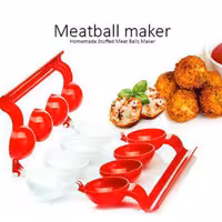 کوفته ساز دستی سه تایی با هم وارداتی اورجینال  دارای وسط تخلیه کن برای مواد   امکان ساخت کوفته های یکدست با سرعت عمل بال