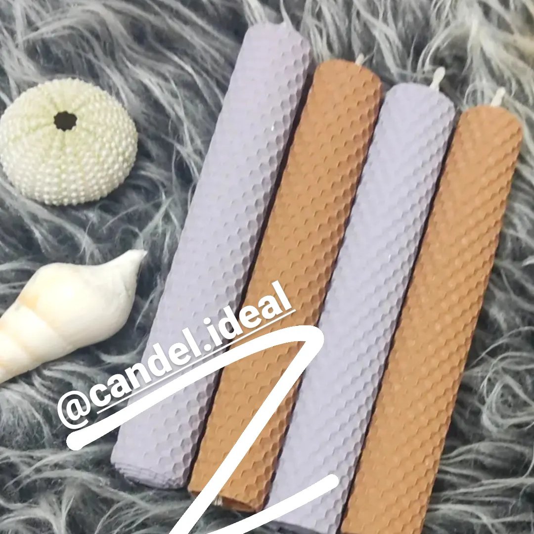 شمع موم عسل . ست 4تایی در  دو رنگ دلخواه