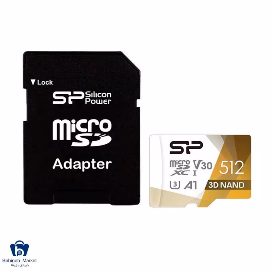 کارت حافظه microSDXC سیلیکون پاور مدل Superior pro کلاس 10 استاندارد UHS-I U3 سرعت 100MBps ظرفیت 512GB
