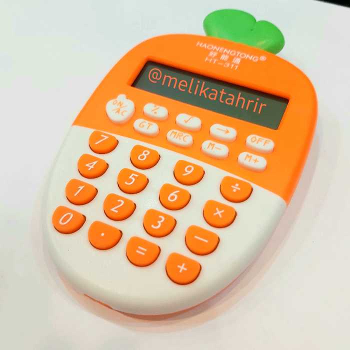 ماشین حساب فانتزی طرح هویج نارنجی