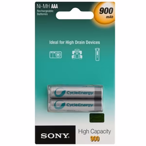 باتری نیم قلمی سونی مدل بی 2 ای ان ظرفیت 900 میلی آمپر