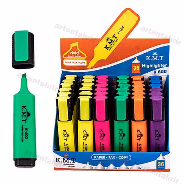 ماژیک هایلایت KMT بسته 36 عددی