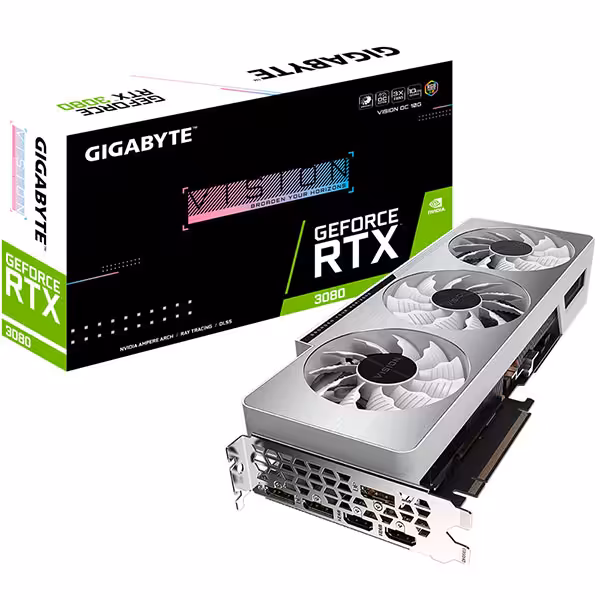 کارت گرافیک گیگابایت مدل RTX 3080 VISION OC 10GB - پردیس پازار
