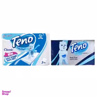 دستمال کاغذی و دستمال توالت تنو کدT16 مجموعه 7عددی